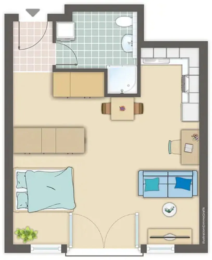 1 Zimmer Wohnung mit 39 m² in Dresden – Bild 5