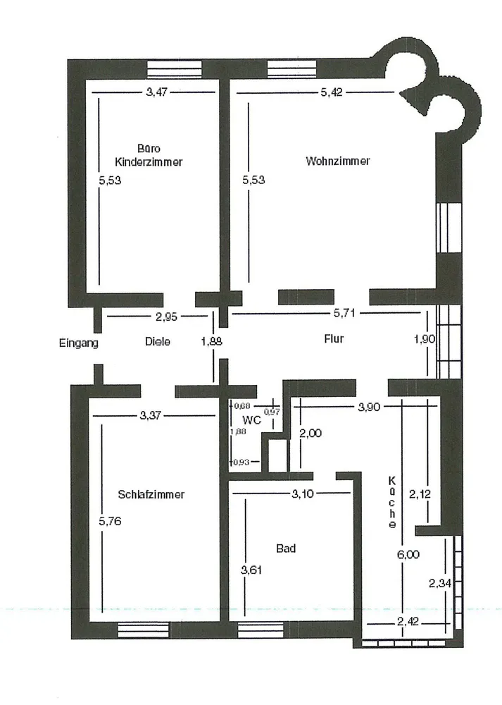 3 Zimmer Wohnung mit 107 m² in Mönchengladbach – Bild 12