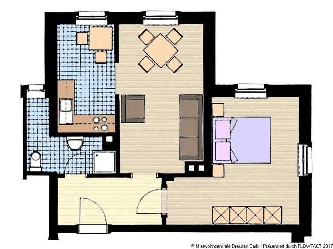 2 Zimmer Wohnung mit 47 m² in Dresden – Bild 5