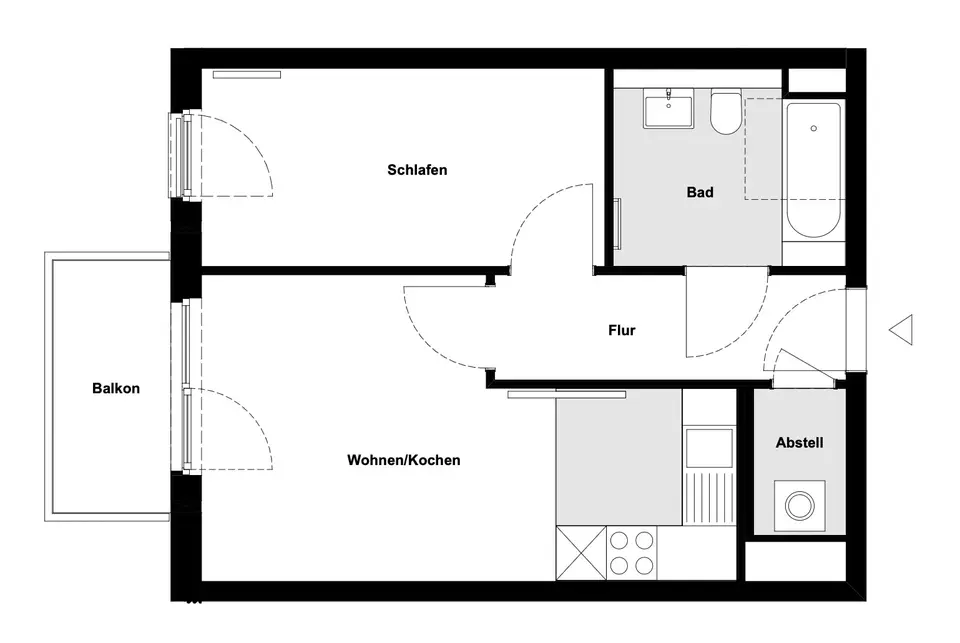 Studio mit 20 m² in Hamburg – Bild 4