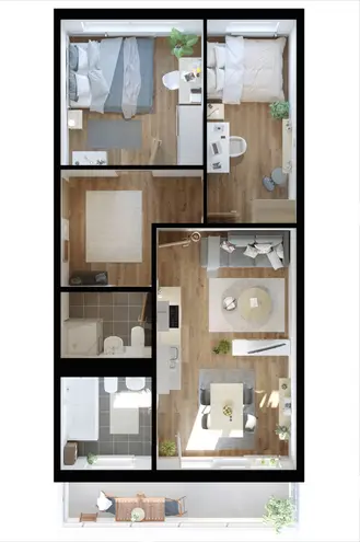 2 Zimmer Wohnung mit 64 m² in Dresden – Bild 2