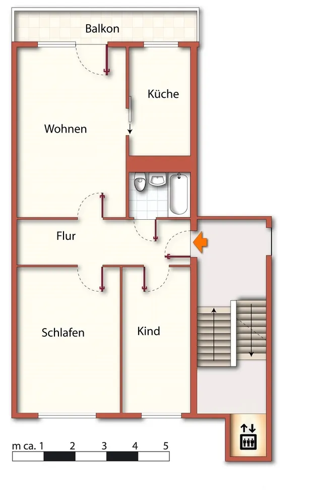 3 Zimmer Wohnung mit 70 m² in Bautzen – Bild 5