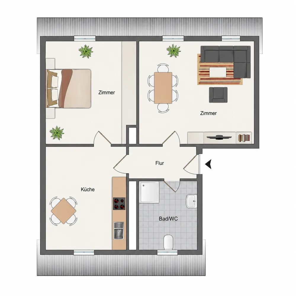 2 Zimmer Wohnung mit 57 m² in Friedrichshafen – Bild 9