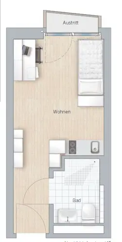 1 Zimmer Wohnung mit 20 m² in München – Bild 10