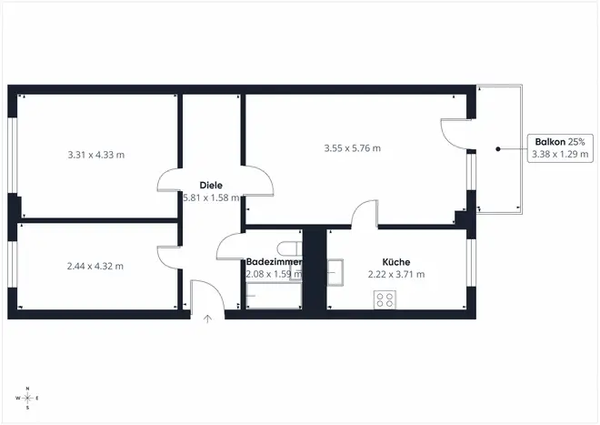 3 Zimmer Wohnung mit 69 m² in Leipzig – Bild 5