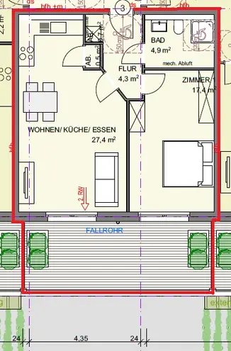2 Zimmer Wohnung mit 65 m² in Bonn – Bild 6