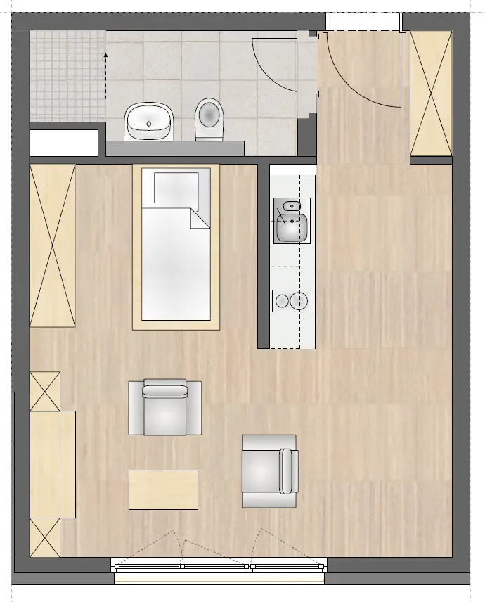 2 Zimmer Wohnung mit 36 m² in Offenbach – Bild 9