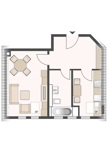 1 Zimmer Wohnung mit 41 m² in Leipzig – Bild 2