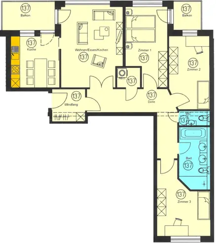 4 Zimmer Wohnung mit 109 m² in Leipzig – Bild 11