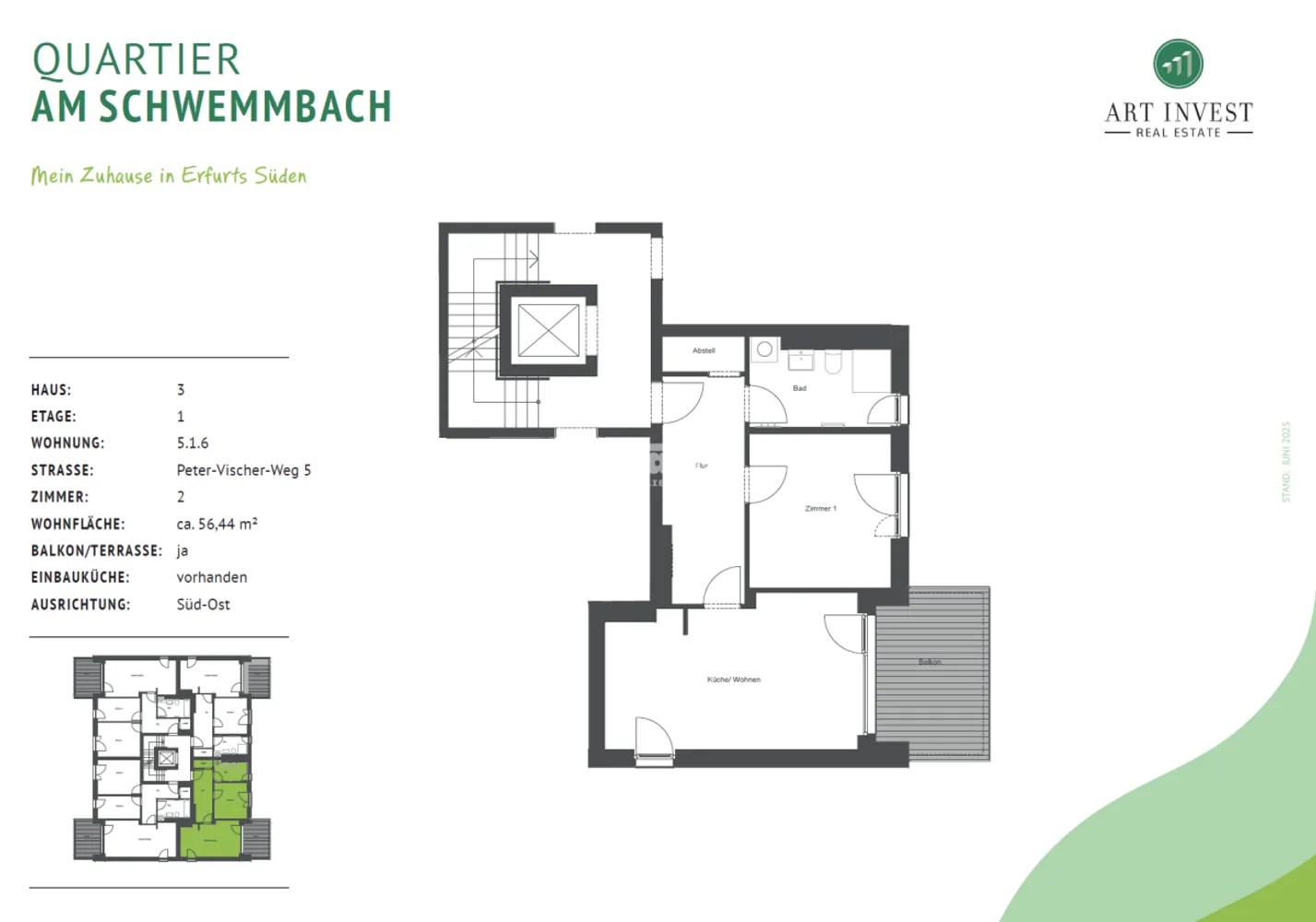 2 Zimmer Wohnung mit 56 m² in Erfurt – Bild 9