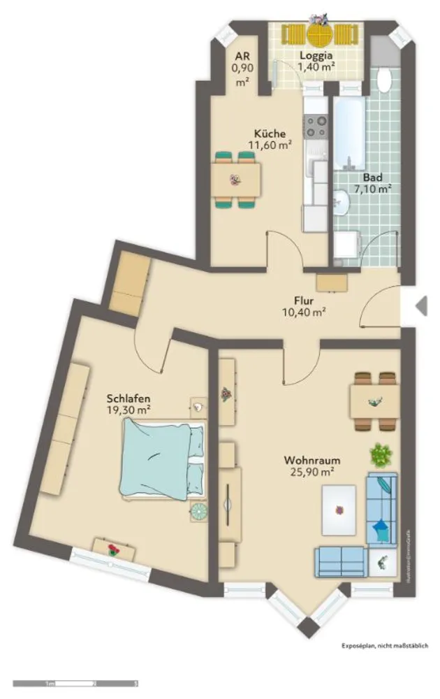 2 Zimmer Wohnung mit 77 m² in Bremerhaven – Bild 9