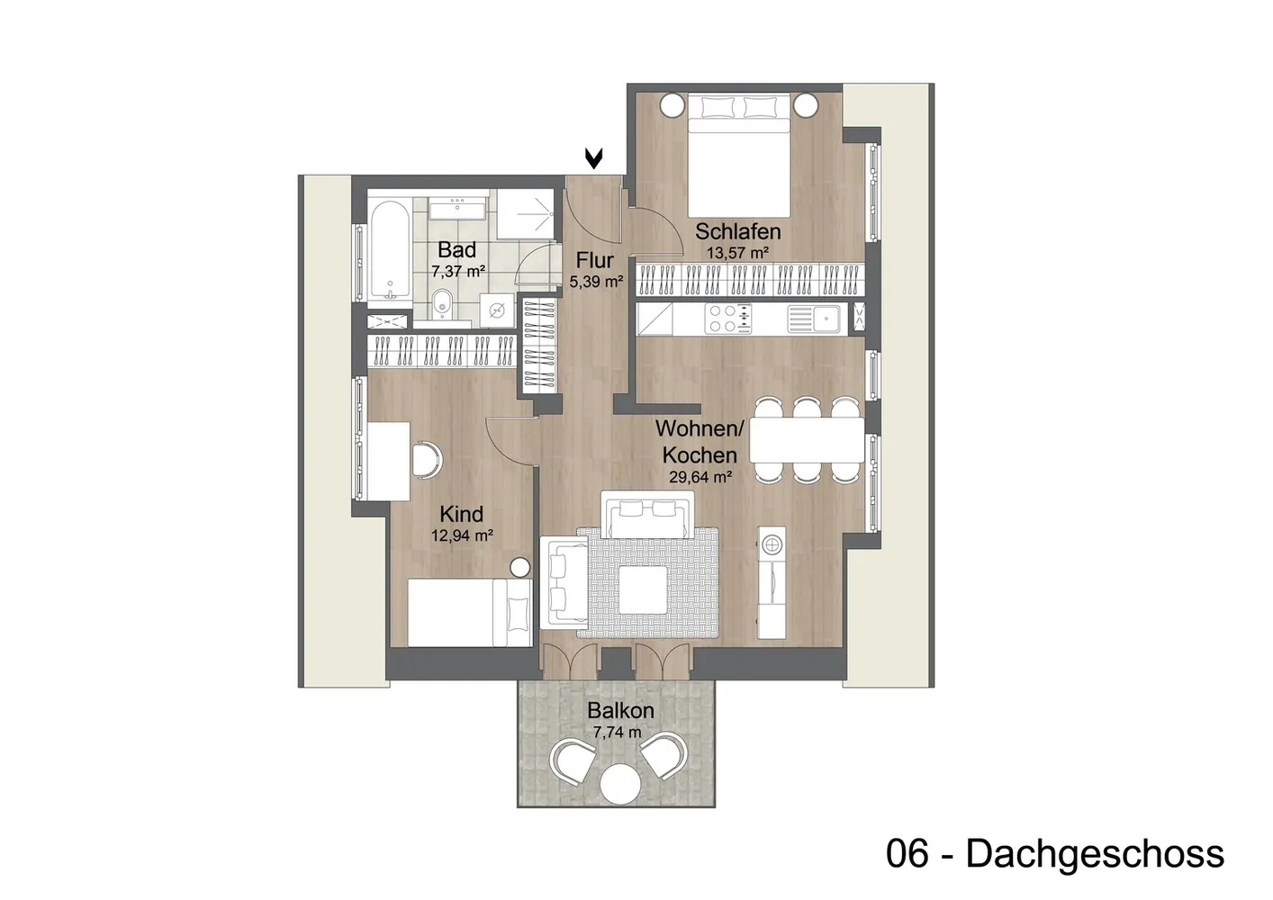 3 Zimmer Wohnung mit 73 m² in Baden-Baden – Bild 3