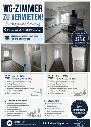 WG-Zimmer mit 20 m² in Paderborn – Bild 1