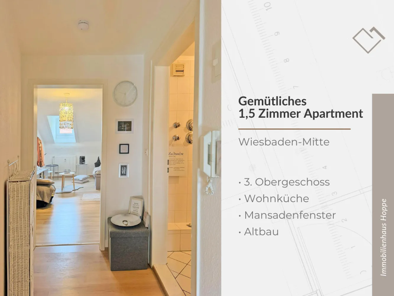 2 Zimmer Wohnung mit 42 m² in Wiesbaden – Bild 1