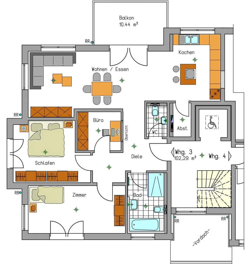 4 Zimmer Wohnung mit 102 m² in Heidelberg – Bild 3