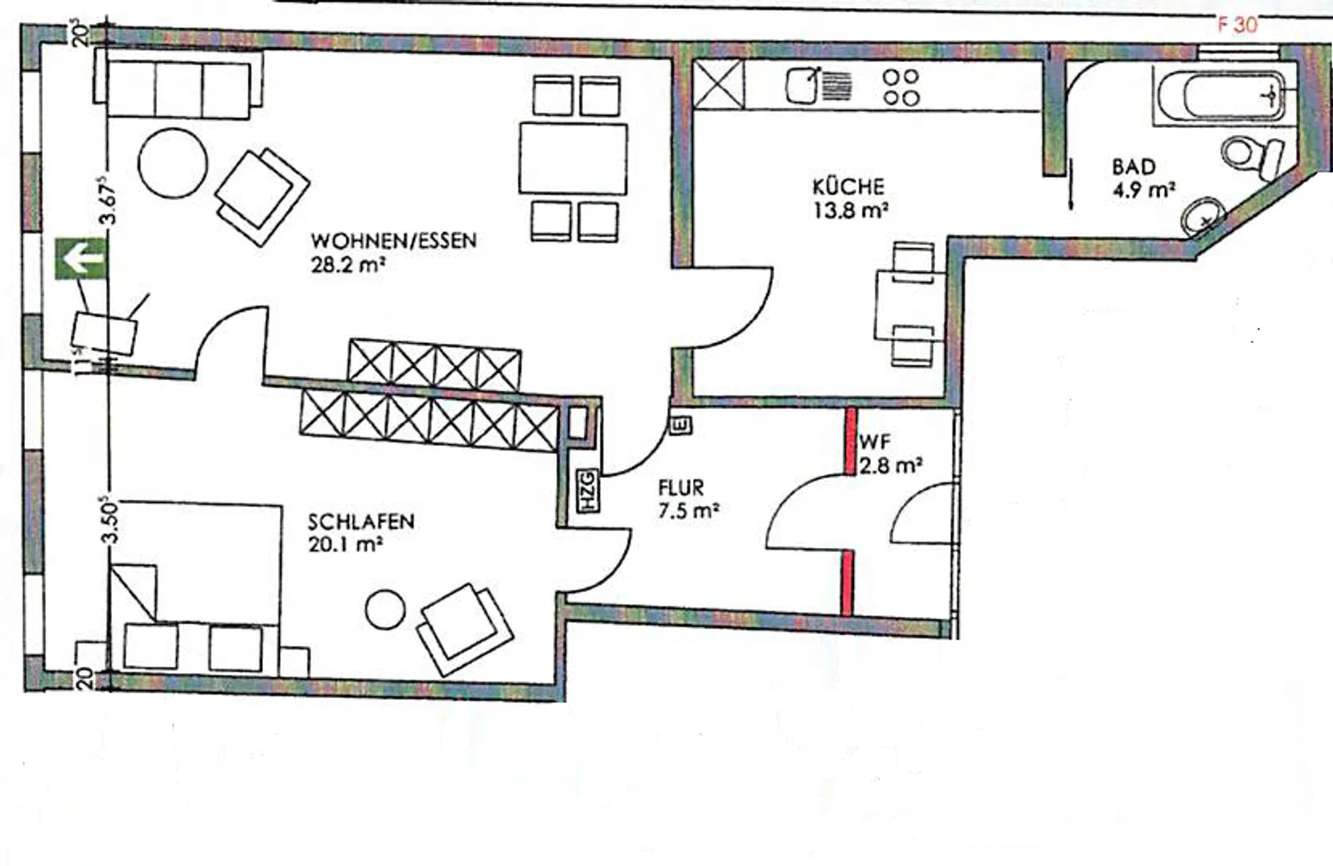 2 Zimmer Wohnung mit 74 m² in Celle – Bild 5