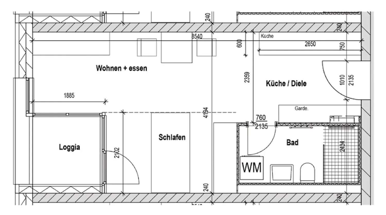 1 Zimmer Wohnung mit 34 m² in Würzburg – Bild 6