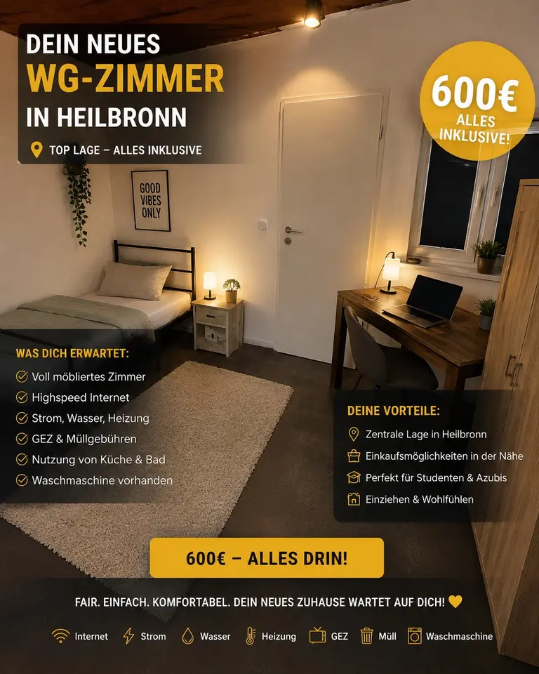 2 Zimmer Wohnung mit 28 m² in Heilbronn – Bild 7
