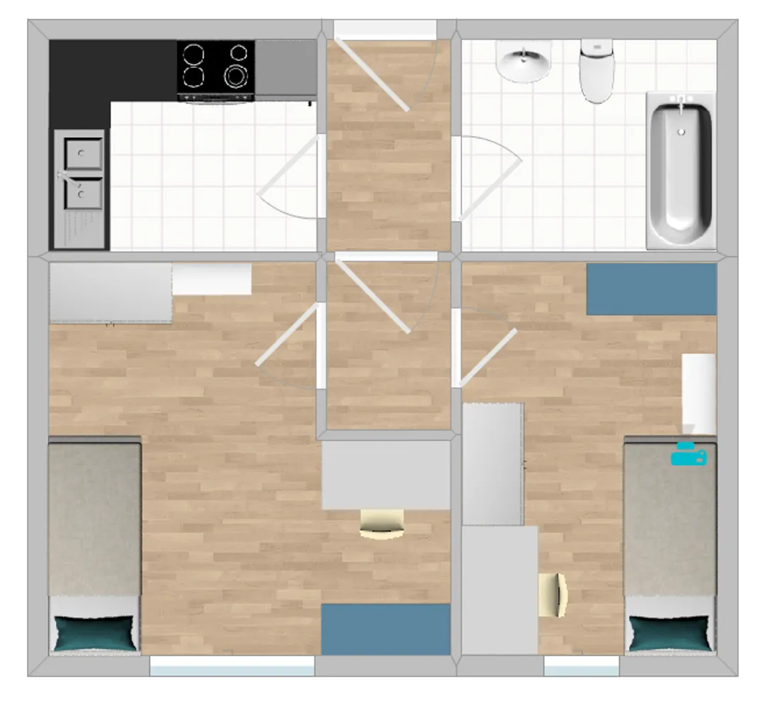 1 Zimmer Wohnung mit 9 m² in Bremen – Bild 6