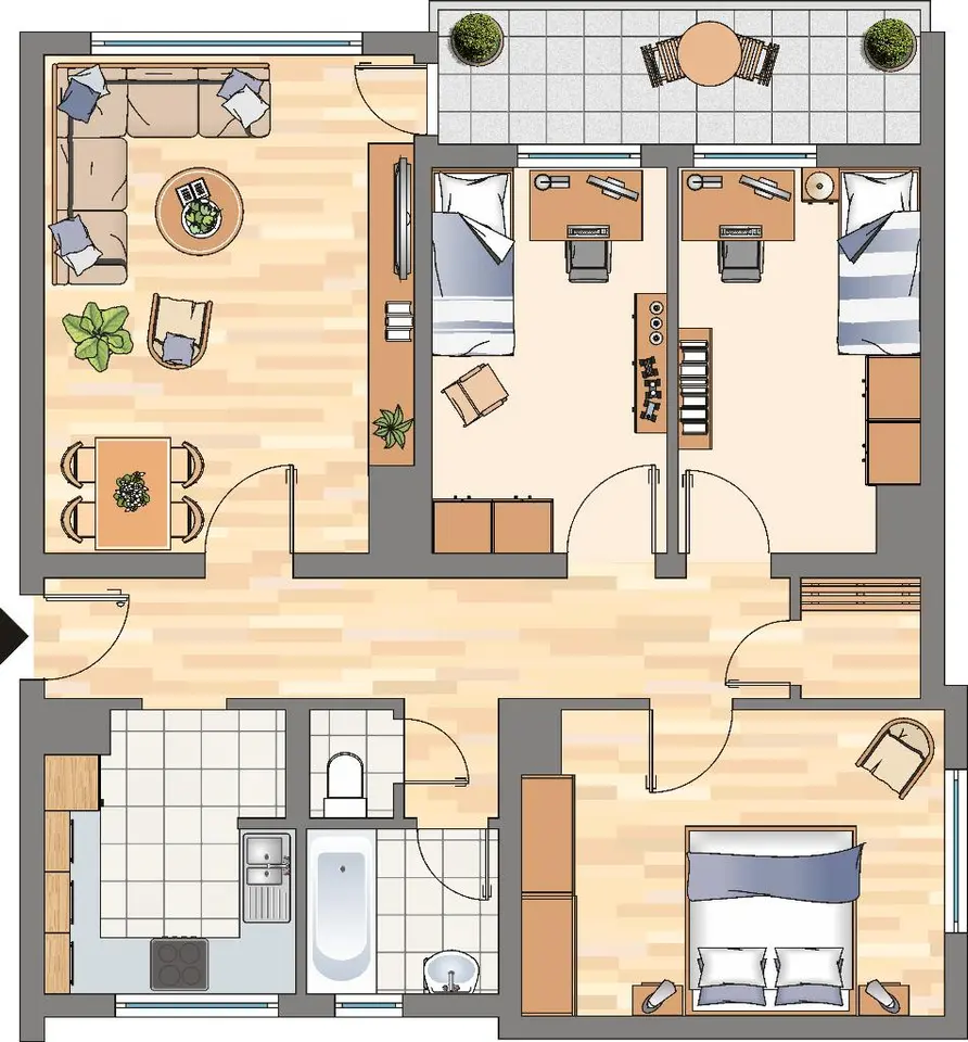 4 Zimmer Wohnung mit 80 m² in Dortmund – Bild 3
