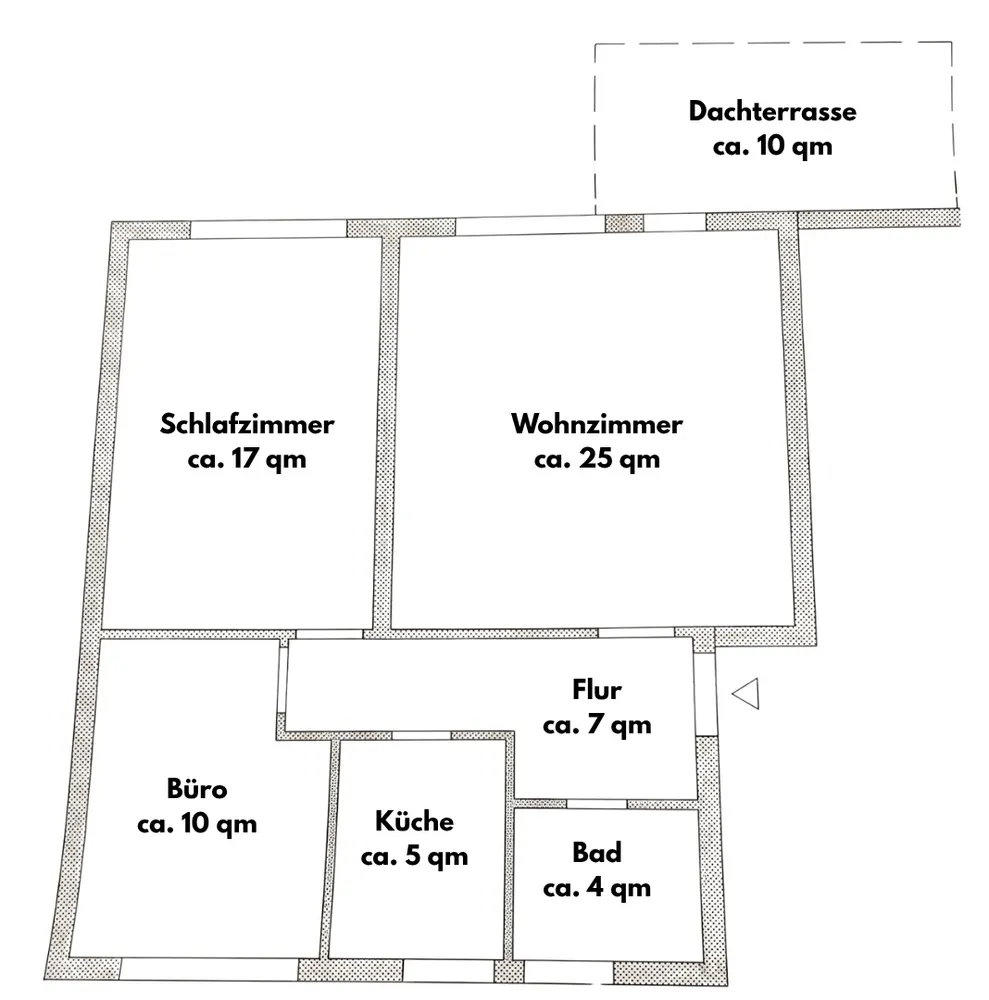 3 Zimmer Wohnung mit 73 m² in Heilbronn – Bild 2