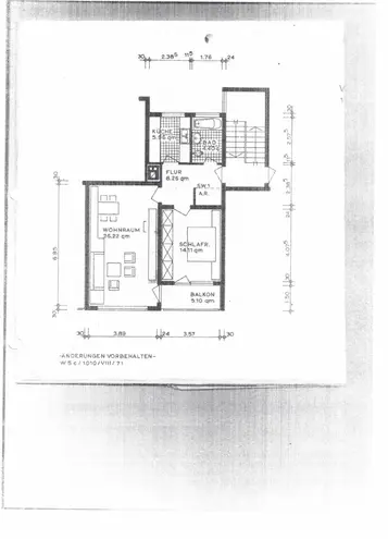 3 Zimmer Wohnung mit 62 m² in Hagen – Bild 2