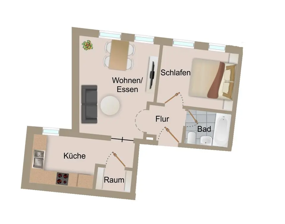 2 Zimmer Wohnung mit 47 m² in Görlitz – Bild 6