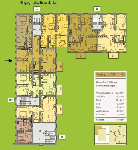 3 Zimmer Wohnung mit 85 m² in Augsburg – Bild 3