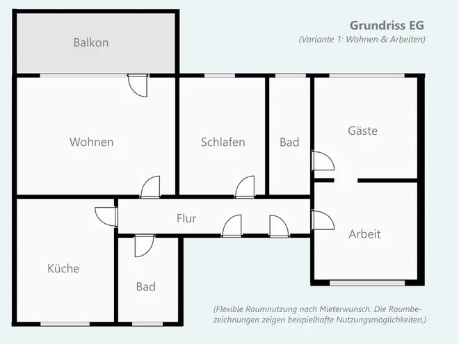 4 Zimmer Wohnung mit 81 m² in Mülheim an der Ruhr – Bild 2