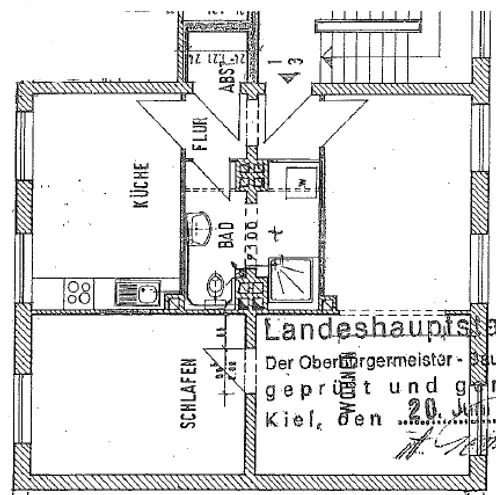 2 Zimmer Wohnung mit 61 m² in Kiel – Bild 2