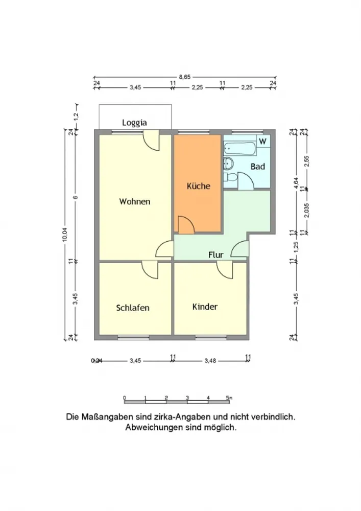 3 Zimmer Wohnung mit 72 m² in Merseburg – Bild 2