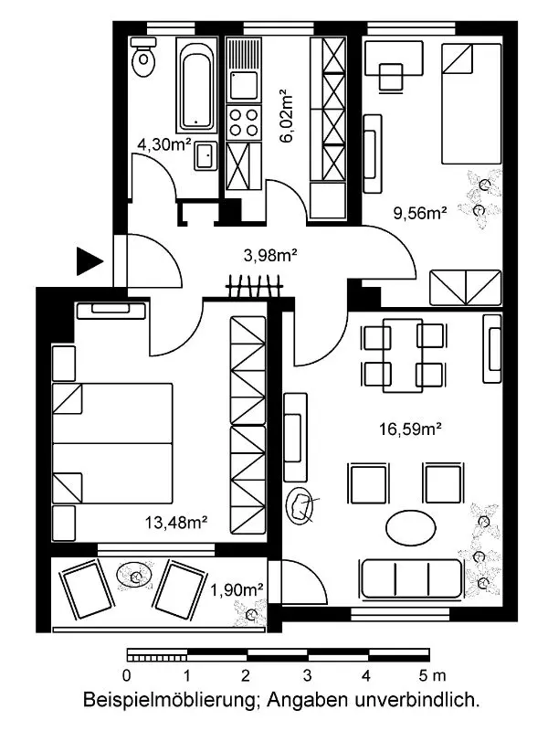 3 Zimmer Wohnung mit 56 m² in Hanau – Bild 5
