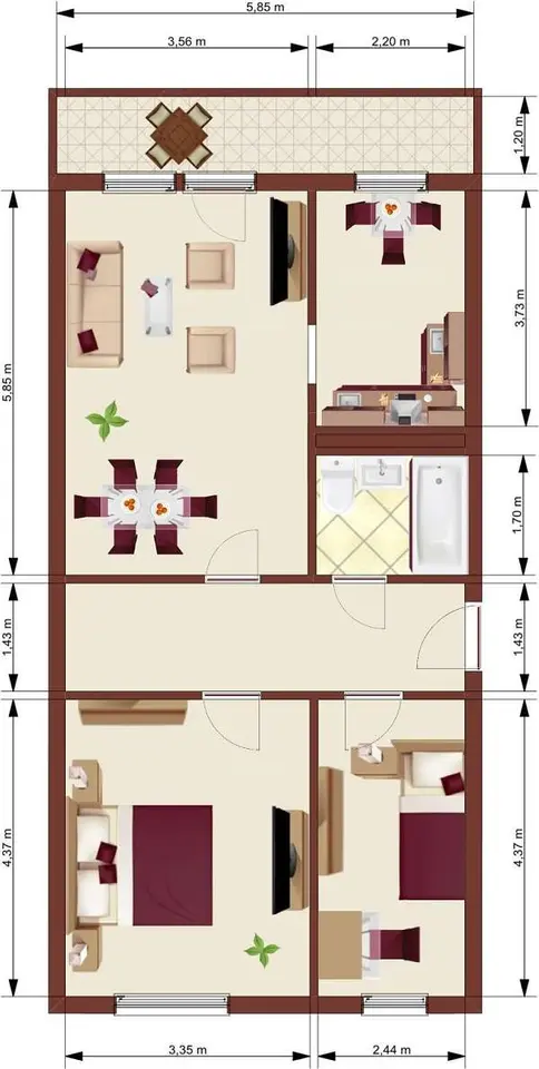 3 Zimmer Wohnung mit 69 m² in Löbau – Bild 7