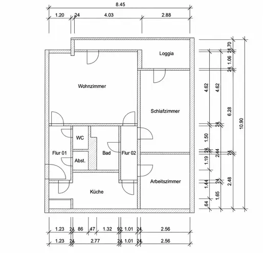 3 Zimmer Wohnung mit 80 m² in Wiesbaden – Bild 10