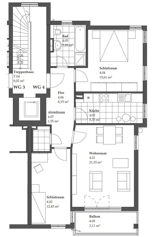 3 Zimmer Wohnung mit 75 m² in Halle (Saale) – Bild 5