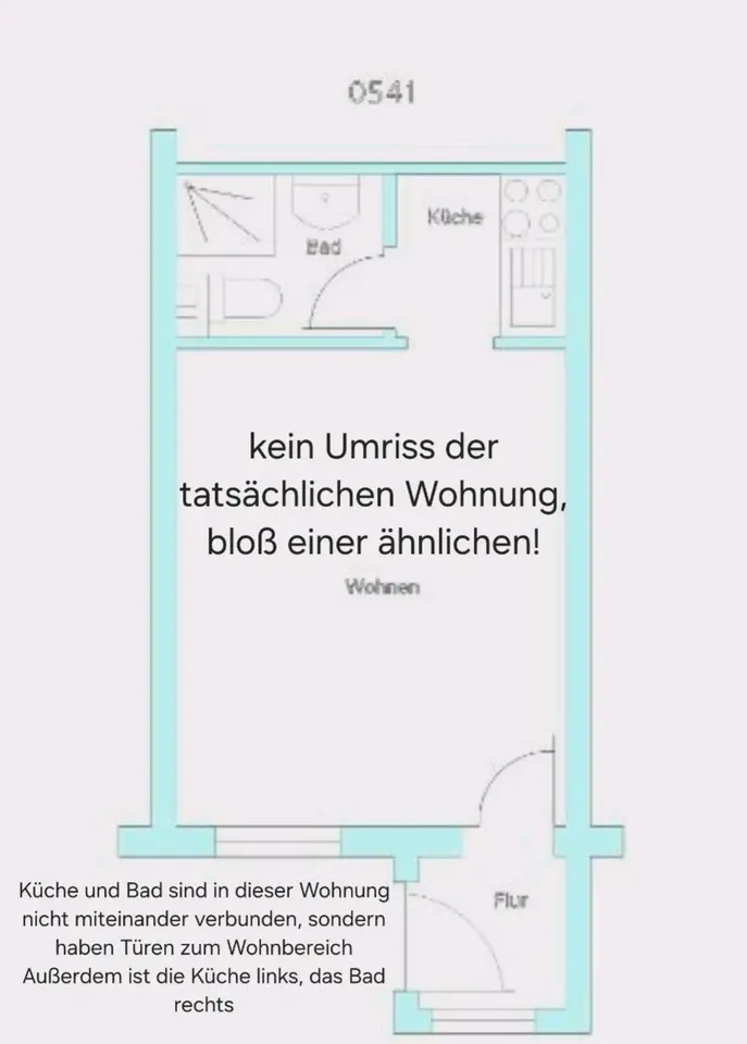 2 Zimmer Wohnung mit 23 m² in Emden – Bild 7