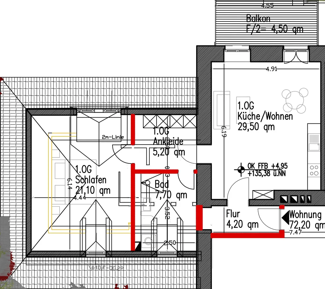 2 Zimmer Wohnung mit 72 m² in Heidelberg – Bild 9