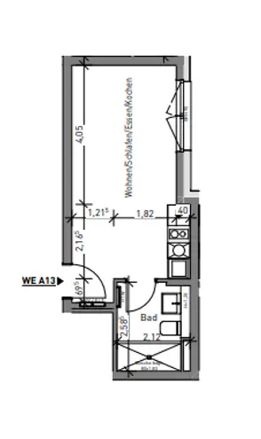 1 Zimmer Wohnung mit 26 m² in Nürnberg – Bild 10