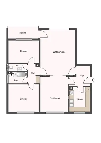 4 Zimmer Wohnung mit 93 m² in Gießen – Bild 3
