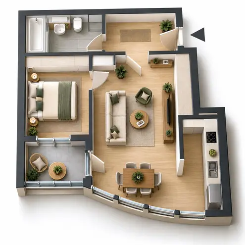 2 Zimmer Wohnung mit 55 m² in Berlin – Bild 11