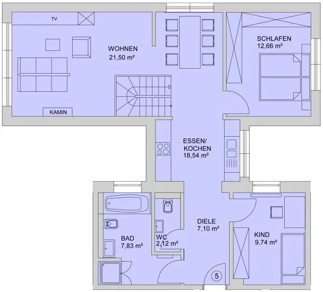 4 Zimmer Wohnung mit 114 m² in Zwickau – Bild 8