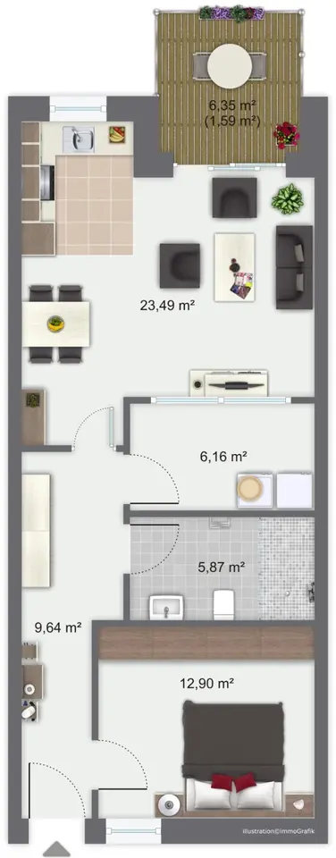 3 Zimmer Wohnung mit 83 m² in Nordhorn – Bild 5