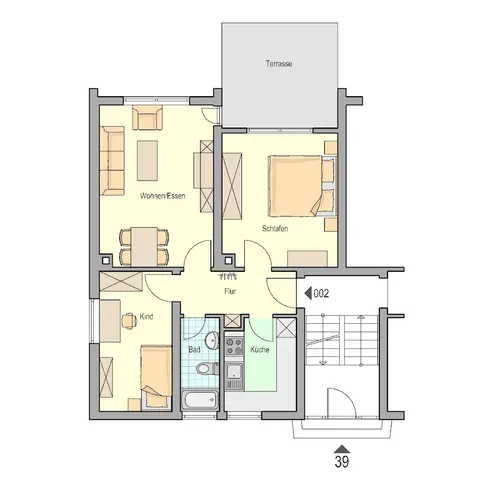3 Zimmer Wohnung mit 56 m² in Stuttgart – Bild 4