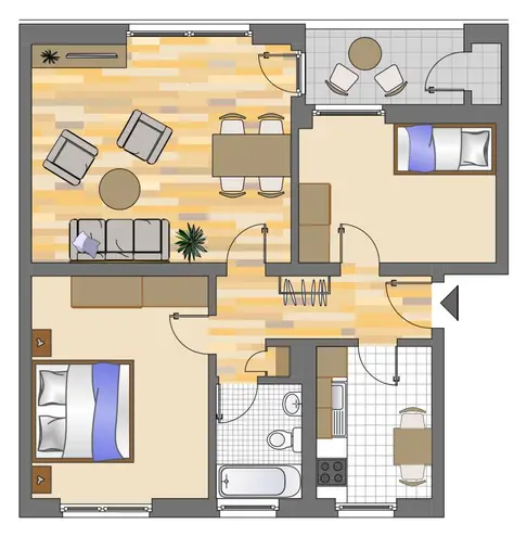 4 Zimmer Wohnung mit 67 m² in Gelsenkirchen – Bild 3