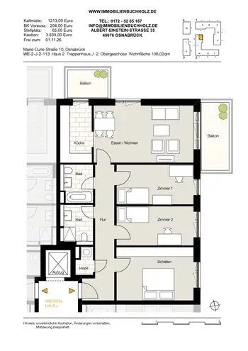 4 Zimmer Wohnung mit 106 m² in Osnabrück – Bild 12