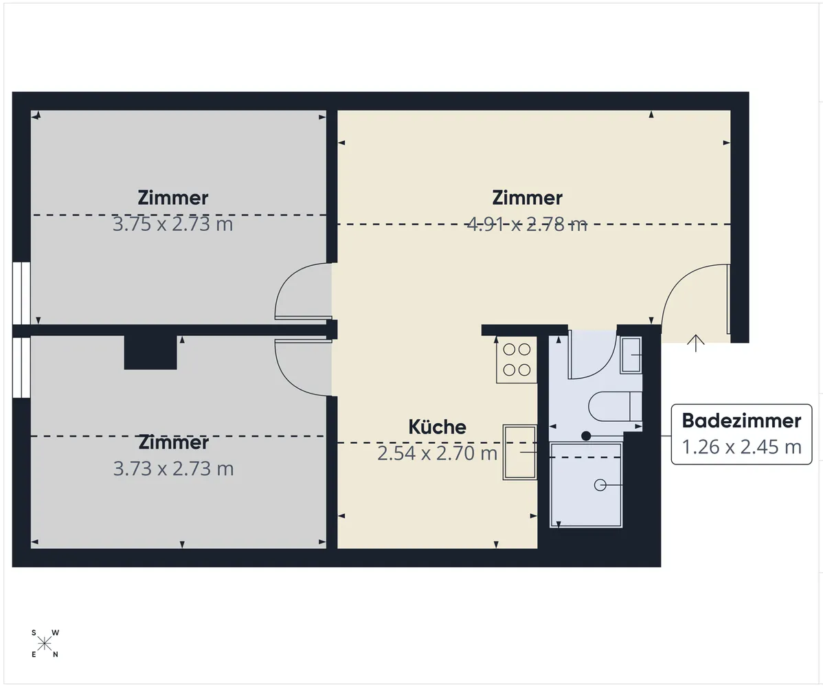 3 Zimmer Wohnung mit 33 m² in Sindelfingen – Bild 10