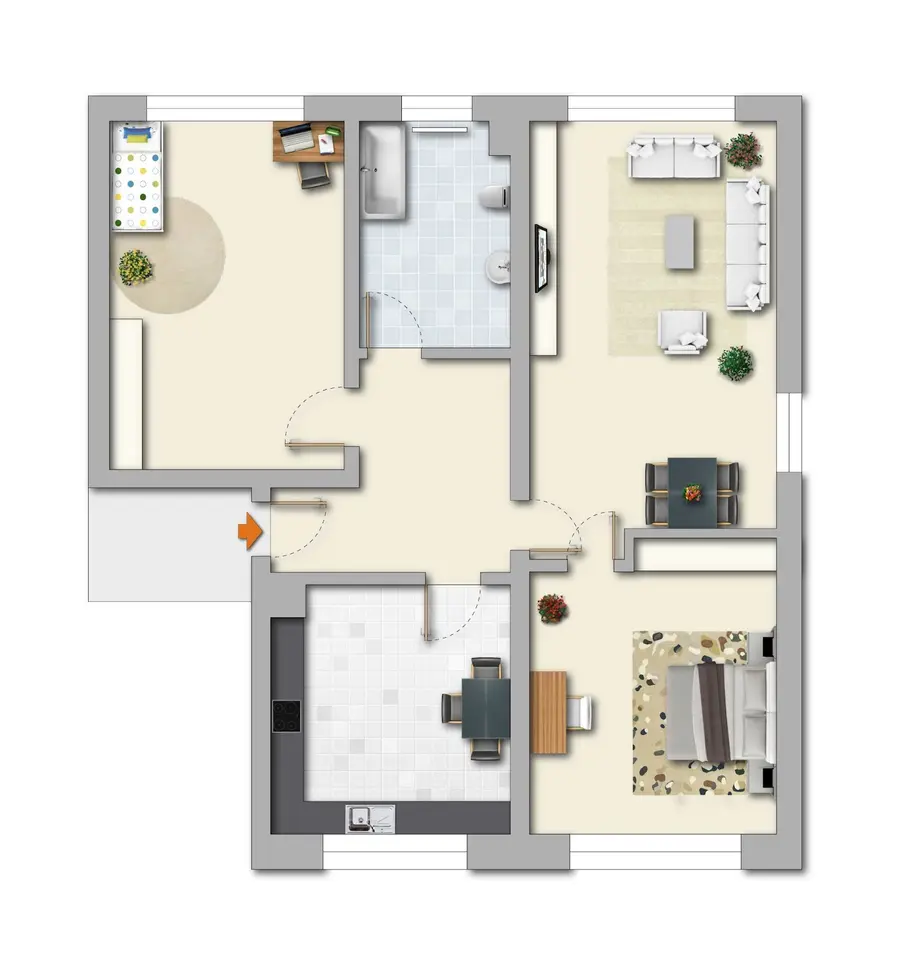 3 Zimmer Wohnung mit 75 m² in Plauen – Bild 9