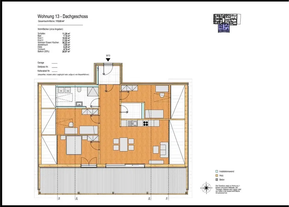 4 Zimmer Wohnung mit 115 m² in Kempten – Bild 3