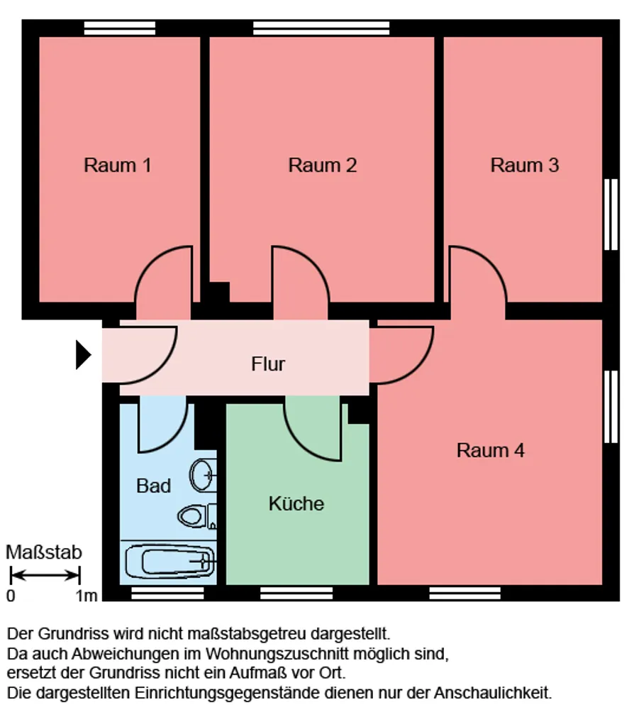 4 Zimmer Wohnung mit 61 m² in Recklinghausen – Bild 4