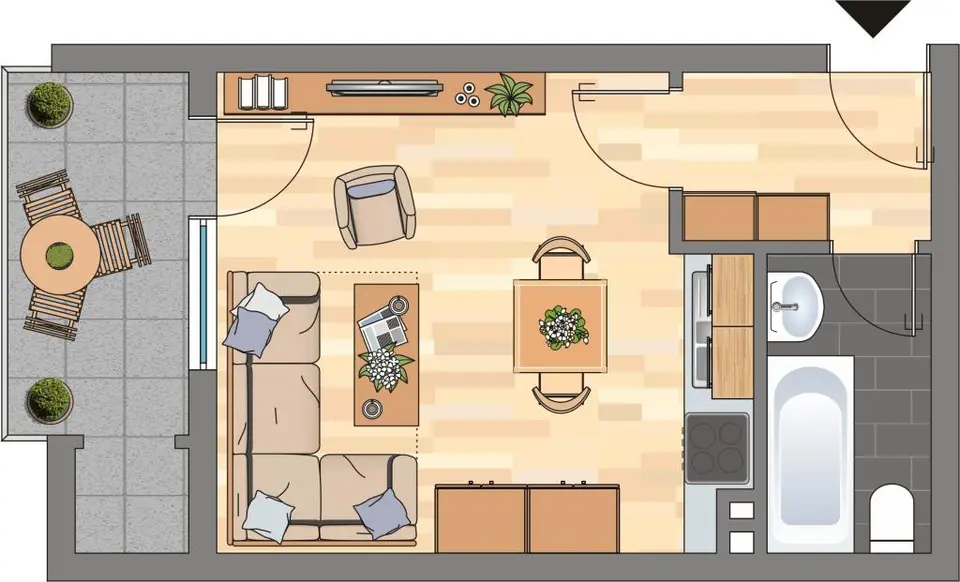 Studio mit 32 m² in Dortmund – Bild 5